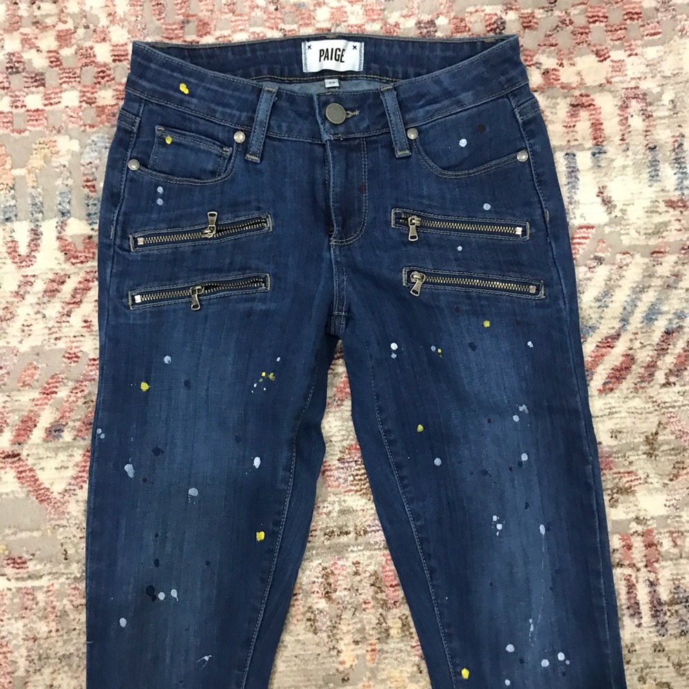 Splattered Paige denim - 24